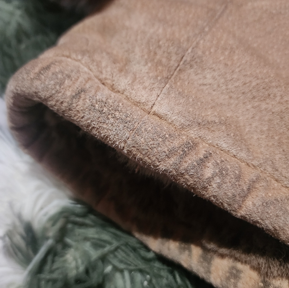 Canda Pig Split Leather Jacket With Poly Fur Lini… - image 4